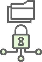 Data Encryption Vector Icon Design