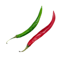 rojo y verde chile pimientos aislado png