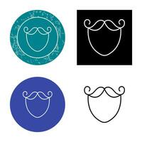 Beard and Moustache Vector Icon