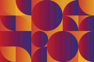 Bauhaus Revival- Abstract Vector Pattern with Punchy Colors