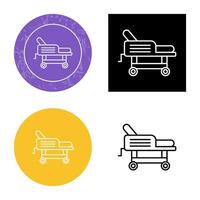 Hospital Bed Vector Icon