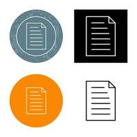 Unique Document Vector Icon