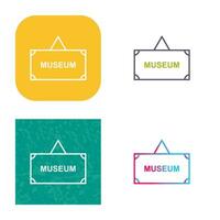 Museum Tag Vector Icon