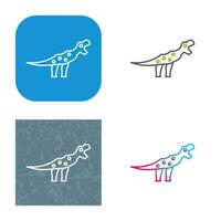 icono de vector de dinosaurio