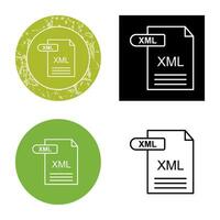 icono de vector xml