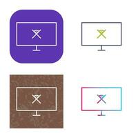 Unique Disconnected Network Vector Icon