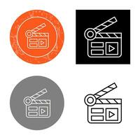 Clapper Board Vector Icon