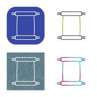 Scroll of Paper Vector Icon