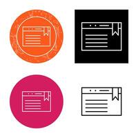 Unique Bookmarking Services Vector Icon