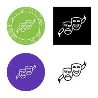 Theater Masks Vector Icon