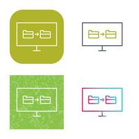 Unique File Sharing Vector Icon