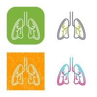 icono de vector de pulmones