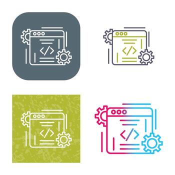 icono de vector de codificación