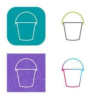 Water Bucket Vector Icon