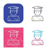 Graduate Student Vector Icon