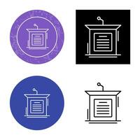 Podium Vector Icon