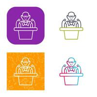 Unique Lecture Vector Icon
