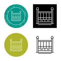 Baby Crib Vector Icon