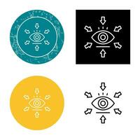 icono de vector de visualización