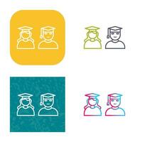 Unique Graduates Vector Icon