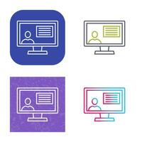 Distance Education Vector Icon