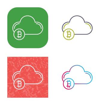 icono de vector de nube