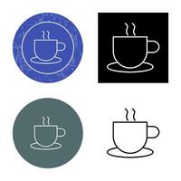 icono de vector de café caliente único