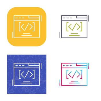 icono de vector de codificación web