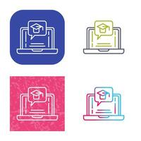 E Learning Vector Icon