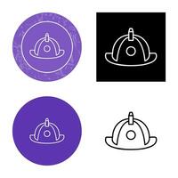 Unique Firefighter Hat Vector Icon