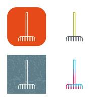 Fork picking Leaves Vector Icon