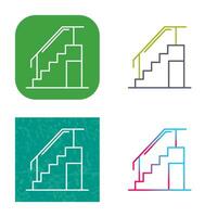 icono de vector de escaleras