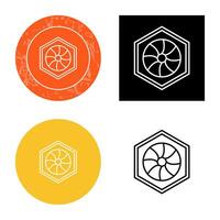 Unique Hexagonal Diaphram Vector Icon