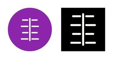 Unique Center Align Vector Icon