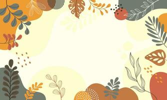 Design banner frame  Spring background with beautiful. vector