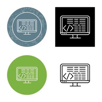 icono de vector de codificación