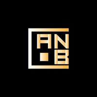 ANB letter logo vector design, ANB simple and modern logo. ANB luxurious alphabet design