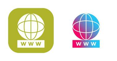 Unique World Wide Web Vector Icon