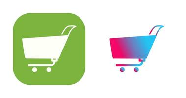 Unique Shopping Cart Vector Icon