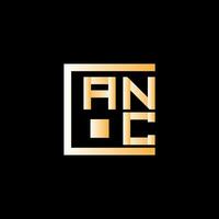 ANC letter logo vector design, ANC simple and modern logo. ANC luxurious alphabet design