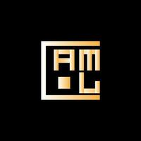 AML letter logo vector design, AML simple and modern logo. AML luxurious alphabet design