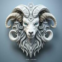 3d cartoon zodiac aries ai photo