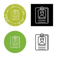 Id Card Vector Icon