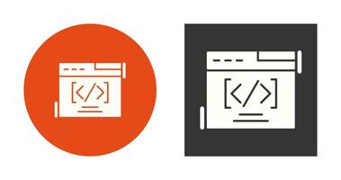 Web Coding Vector Icon