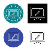 Edit Webpage Vector Icon