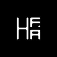 HFA letter logo vector design, HFA simple and modern logo. HFA luxurious alphabet design