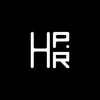 hpr letra logo vector diseño, hpr sencillo y moderno logo. hpr lujoso alfabeto diseño