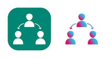 Unique Connected Users Vector Icon