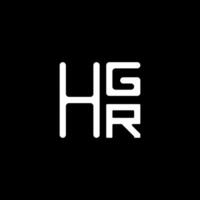 hgr letra logo vector diseño, hgr sencillo y moderno logo. hgr lujoso alfabeto diseño