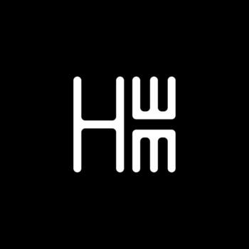 HWM letter logo vector design, HWM simple and modern logo. HWM luxurious alphabet design